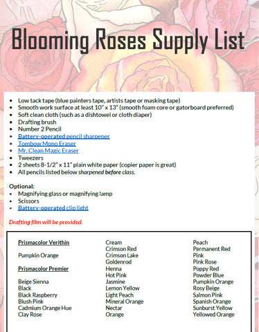 Blooming Roses on Film - Pajama Class with Rhonda Dicksion