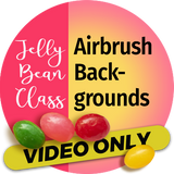 Video Workshop: Airbrush Backgrounds - Jelly Bean Class with Aimee Croteau