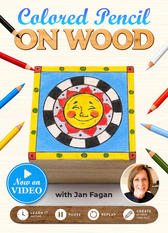 Video Workshop: Colored Pencil on Wood - Jelly Bean Class with Jan Fagan