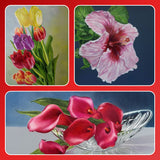 Poinsettia & Ribbon: A Mixed Media Winter Scene - Pajama Class with Carmen Barros