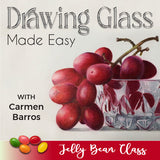 Drawing Glass Made Easy  - Jelly Bean Class with Carmen Barros