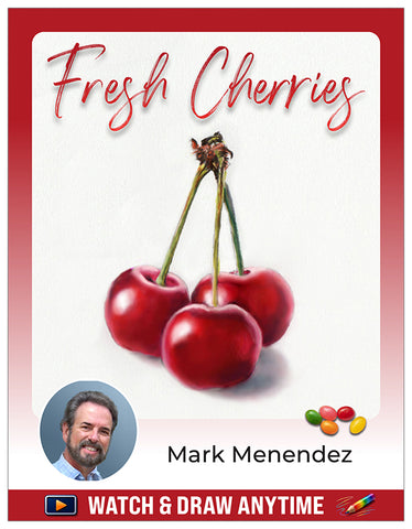 Video Workshop: Fresh Cherries in Watercolor Pencil with Mark Menendez