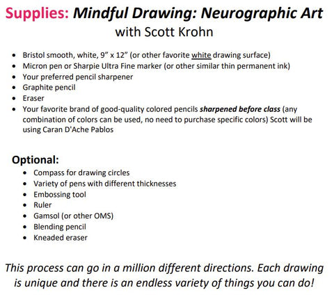 Mindful Drawing - Neurographic Art - Jelly Bean Class with Scott Krohn