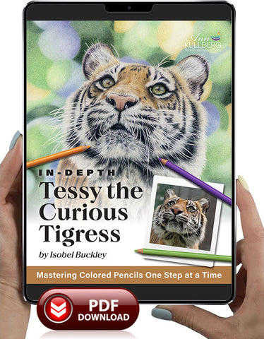 Tessy the Curious Tigress: In-Depth Colored Pencil Tutorial