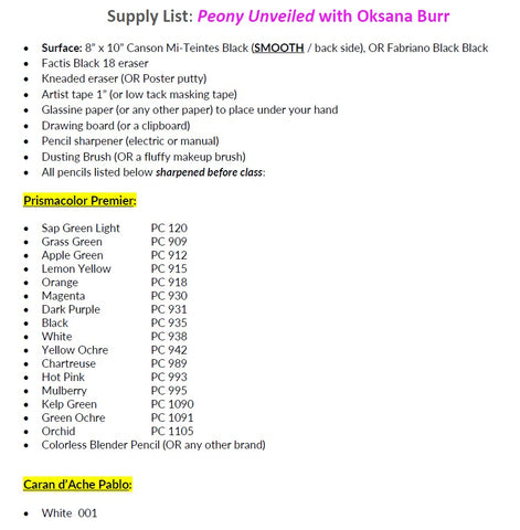 Peony Unveiled Pajama Class with Oksana Burr