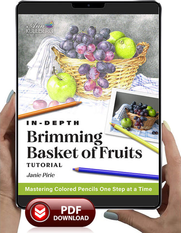 Brimming Basket of Fruits: In-Depth Colored Pencil Tutorial