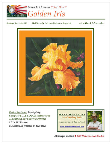 Mark Menendez: Golden Iris Colored Pencil and Mixed-Media Tutorial