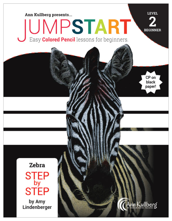 Jumpstart Level 2: Zebra in Colored Pencil