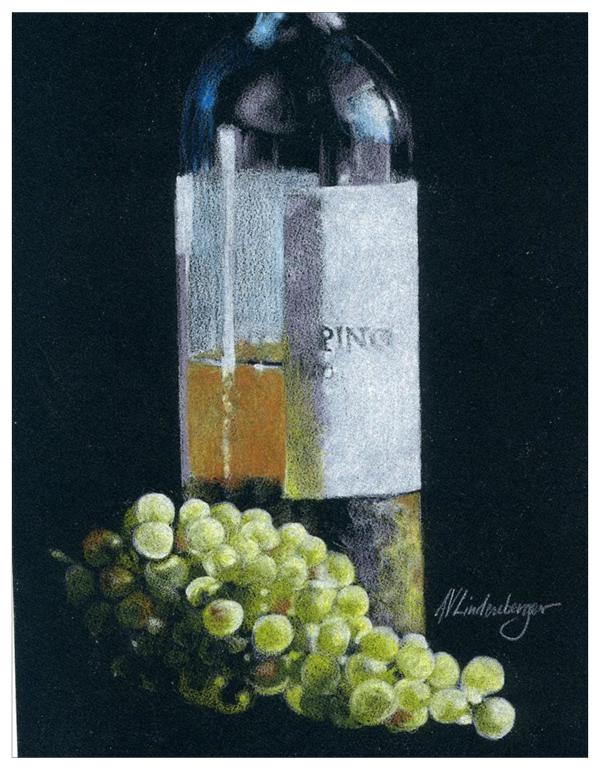Wine & Grapes Colored Pencil Project Kit