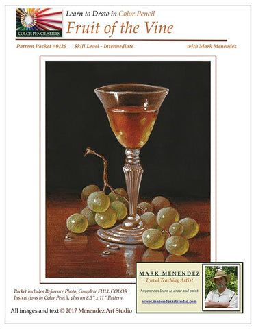 Mark Menendez: Fruit of the Vine Colored Pencil and Mixed Media Tutorial