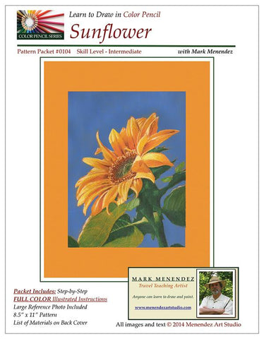 Mark Menendez: Sunflower Colored Pencil Tutorial
