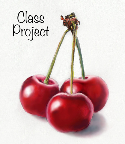 Fresh Cherries in Watercolor Pencil - Jelly Bean Class with Mark Menendez