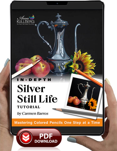 Silver Still Life: In-Depth Colored Pencil Tutorial