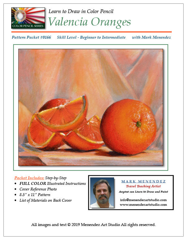 Mark Menendez: Valencia Oranges Colored Pencil Tutorial