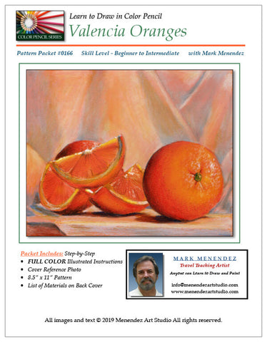 Mark Menendez: Valencia Oranges Colored Pencil Tutorial
