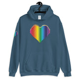 Colored Pencil Heart Hooded Sweatshirt