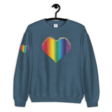 Colored Pencil Heart Sweatshirt