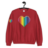Colored Pencil Heart Sweatshirt