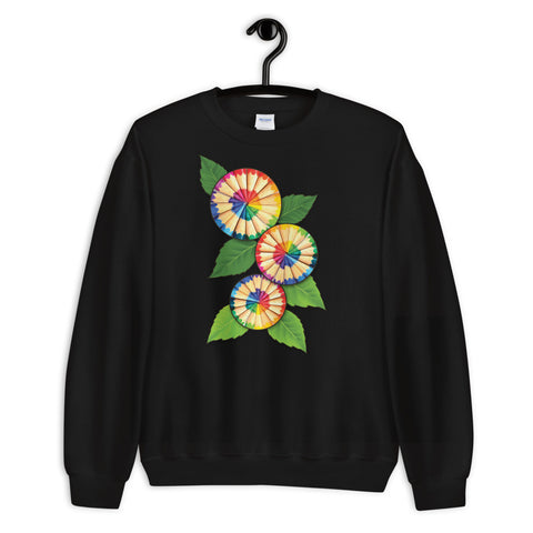 Colored Pencil Flowers Sweatshirt