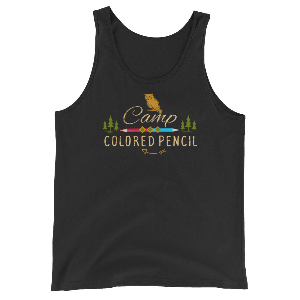 Camp Colored Pencil Unisex Tank Top