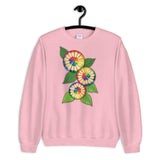 Colored Pencil Flowers Sweatshirt