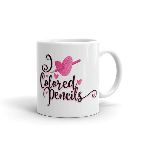 I  Heart Colored Pencils Mug